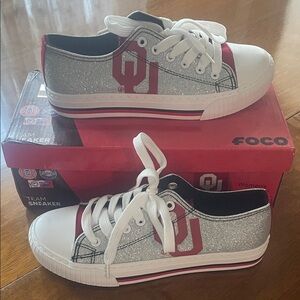 Ladies OU FOCO Sneakers glitter sz 7